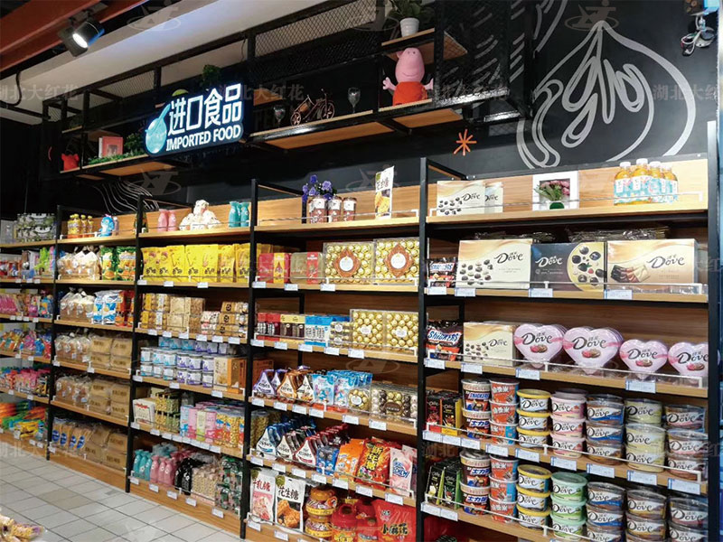 鋼木-百貨靠墻貨架