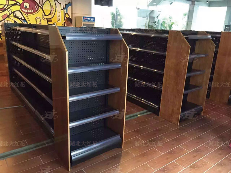 鋼木-百貨中島貨架