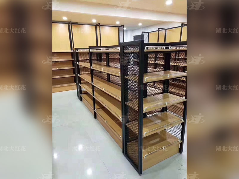 鋼木-百貨中島貨架