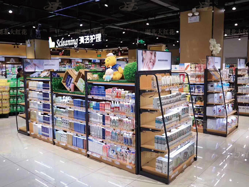 鋼木-百貨中島貨架
