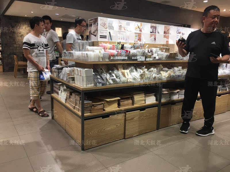 鋼木-百貨中島貨架